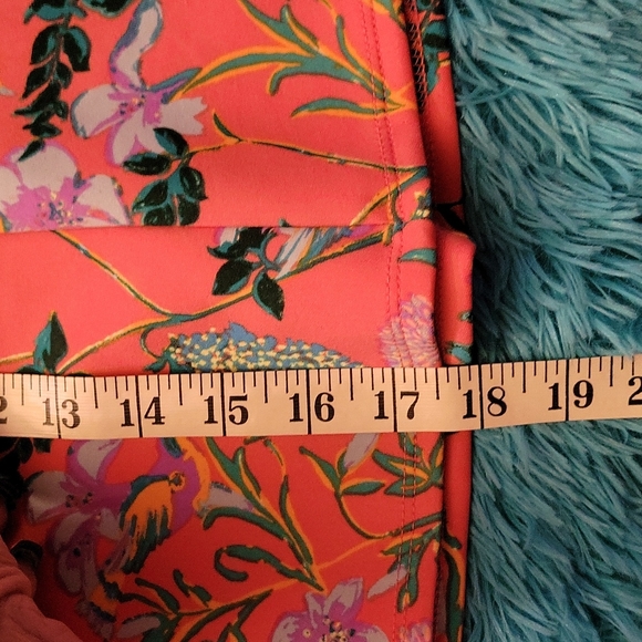 Decree orange floral skirt with elastic waistband - Picture 5 of 6